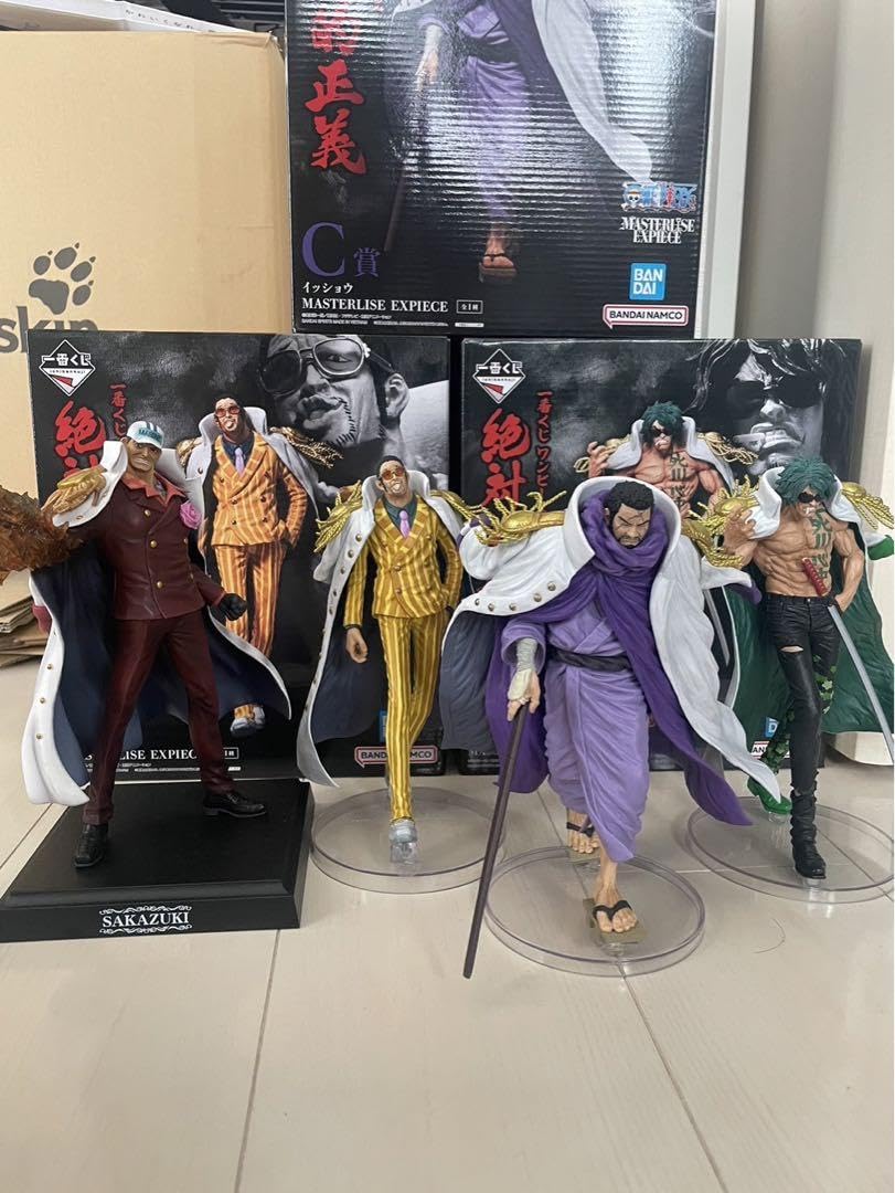 一番くじ ワンピース 絶対的正義 A~D賞 セット 赤犬 黄猿 藤虎 緑牛