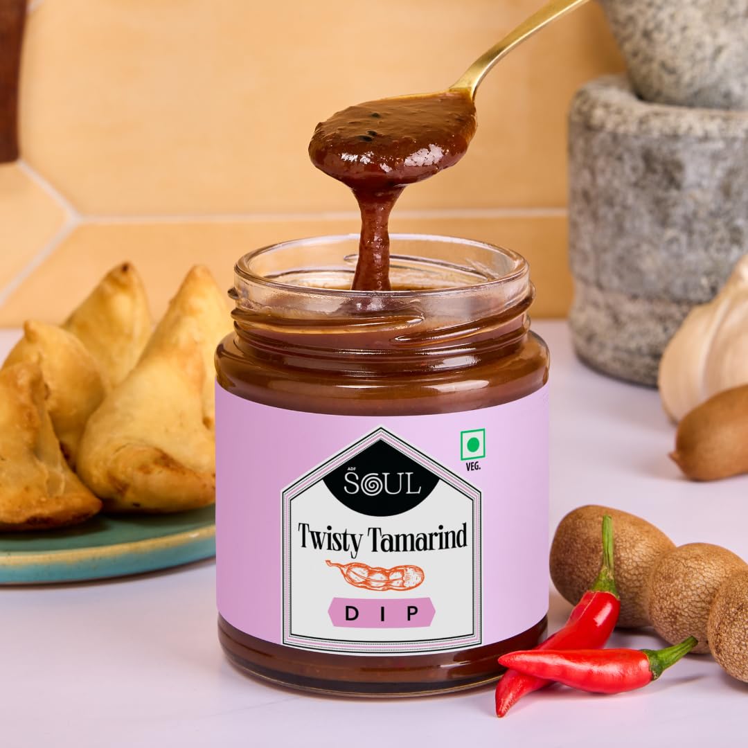 ADF Soul Twisty Tamarind Dip | Tangy & Sweet Indian-Style Tamarind Sauce With Spices | Perfect For Chaats, Snacks & Marinades | 230g. - Image 3 thumbnail