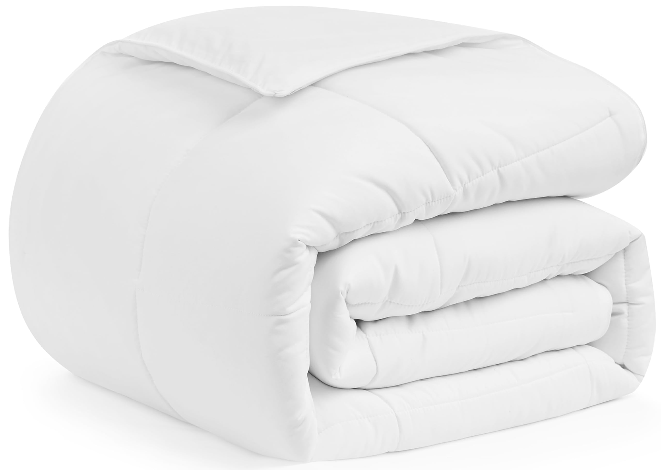 UGG Danielle Twin Comforter Duvet Insert Cooling Lightweight Down Alternative Hypoallergenic Machine Washable Quilted Fluffy Comforter Blanket with Corner Tabs for Duvet Cover, Twin, Bright White