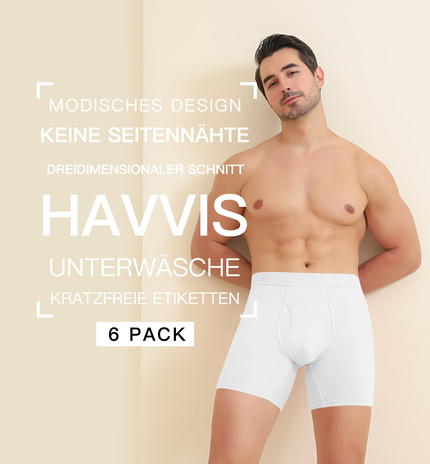 HAVVIS Calzoncillos tipo bóxer para hombre, de bambú, supersuaves, transpirables, multipack