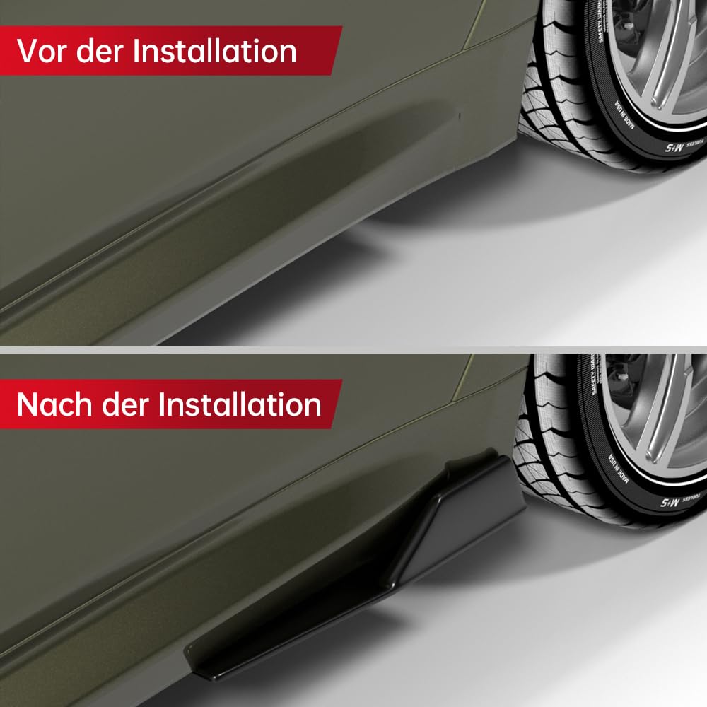 Banda laterale universale per auto, spoiler, labbro in ABS, rocker splitter Winglet Wings diffusore auto spoiler