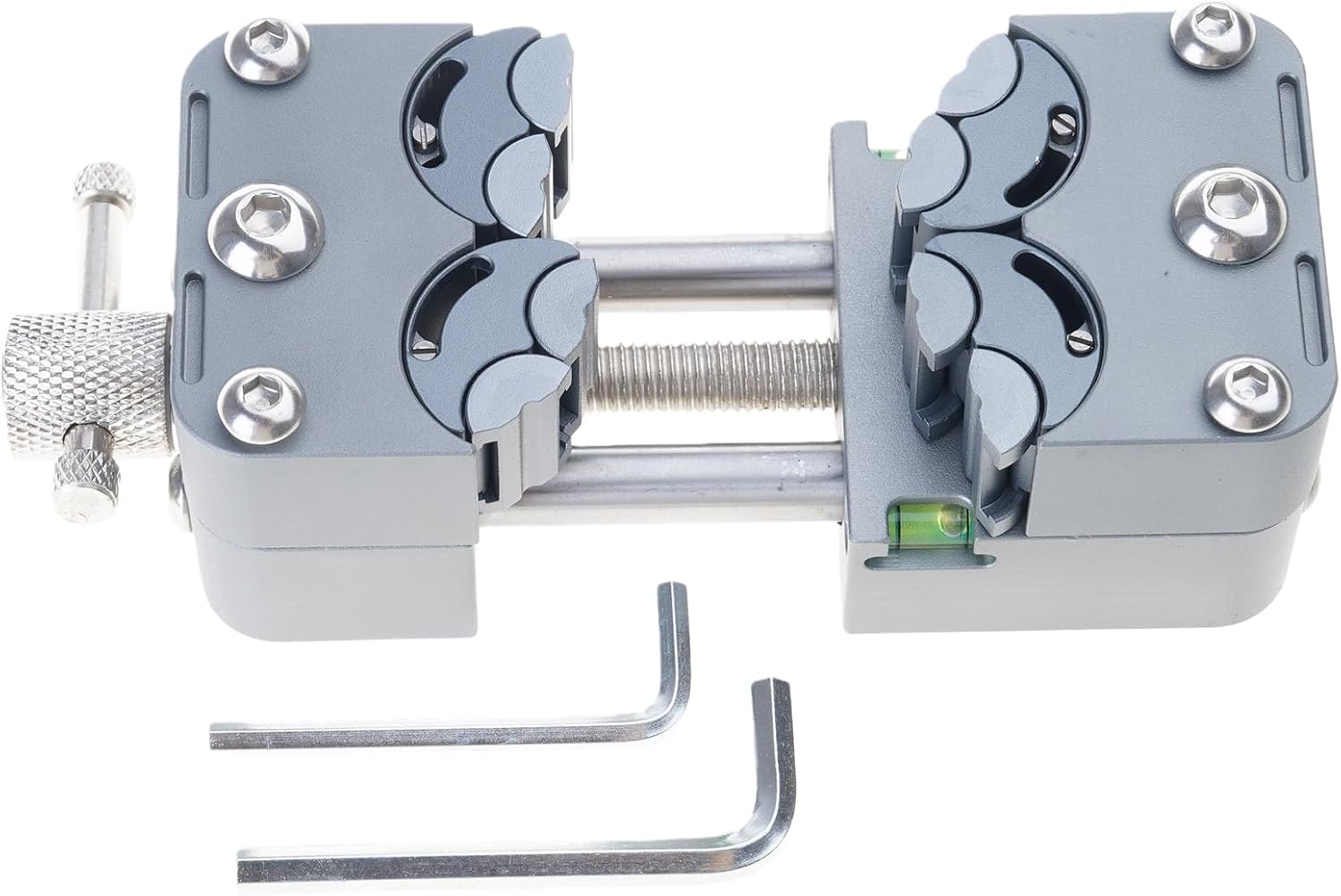 Mini Special Shaped Vise Clamp, Small Bench Vise Clamp, Self-Adjusting Smart Fractal Vise, Stainless steel Precision CNC Processing Fixing Device, for DIY, Crafts, Jewelry Making, Repair