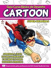 Capa de Guia Curso Básico de Desenho Cartoon - Super-Heroínas