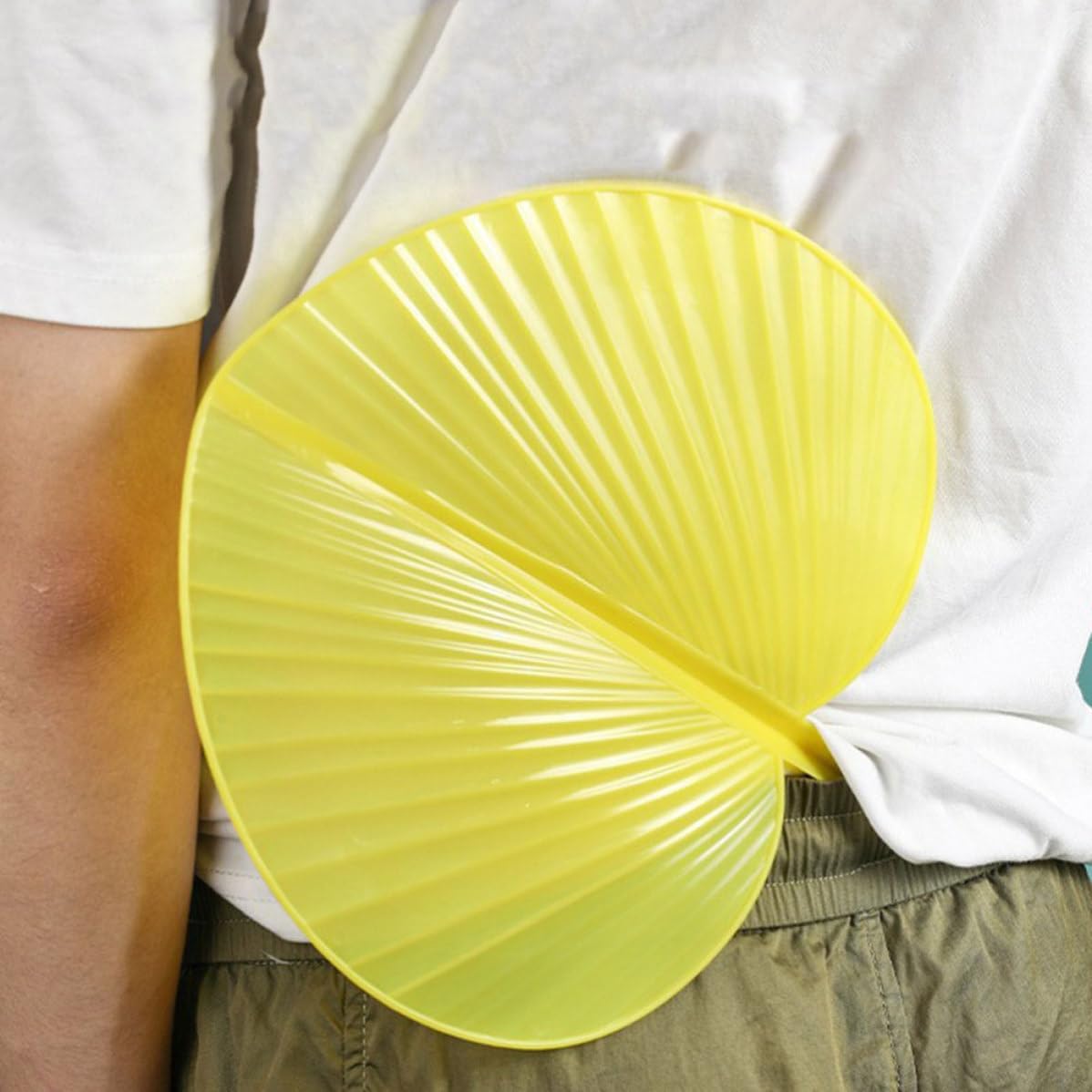 Uonlytech Handheld Fans Simple Use Lightweight Plastic 6pcs Chinese Style Manual Portable Summer Fans for Performance and Photography Prop