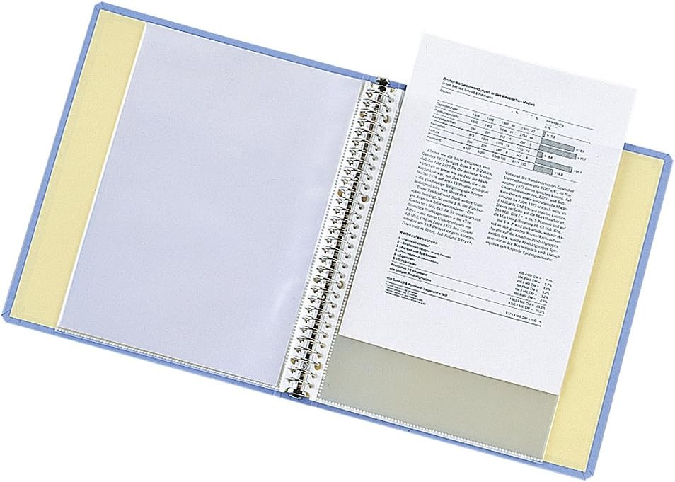 Lihit Lab G3805-14 Clear Book, Replaceable A4, 30 Holes, 20 Pockets, Water