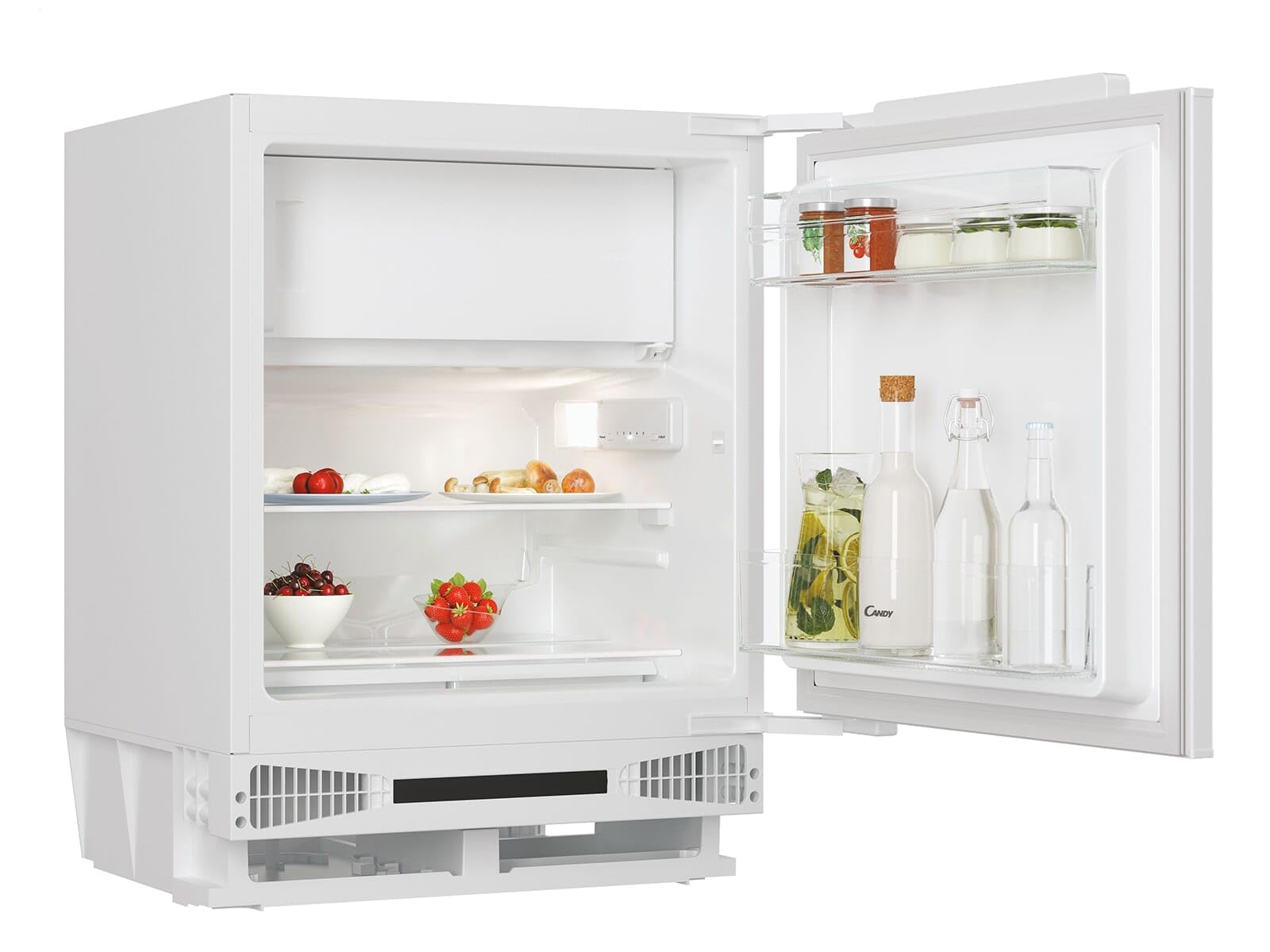 Candy CRU 164 NE/N Réfrigérateur encastrable - Table top, 1 porte, 111L, Congélateur intégré, Classe F