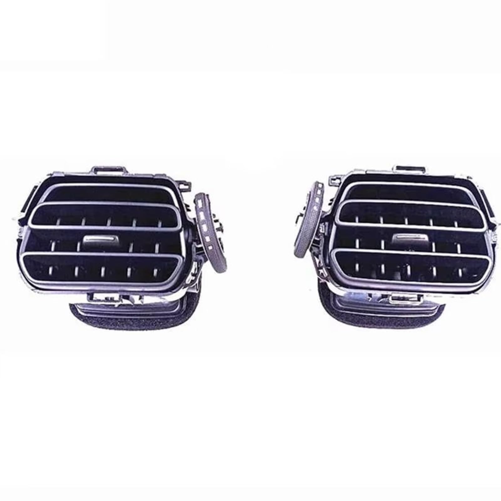 Yplvwsoyq One Color Car Interior Mouldings Compatible With Peugeot For 301 2013-2025 Car Vent Outlet Panel Outlet Dashboard Center Chromed Air Conditioning Cover