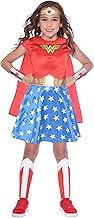 Amscan 9906083 - Kids Official Warner Bros. DC Comics Wonder Woman Classic Fancy Dress Costume Age: 6-8 Yrs