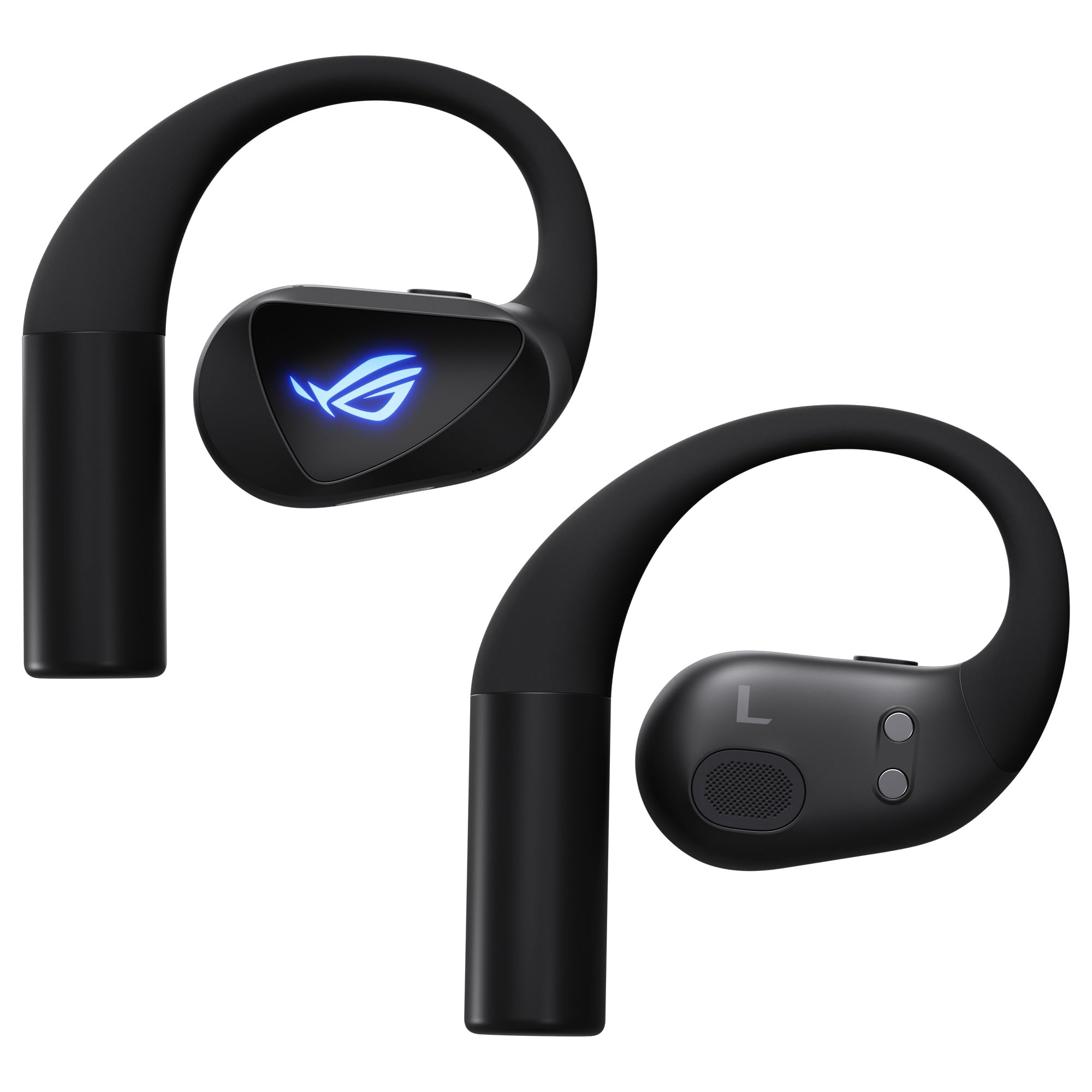 ASUS ROG Cetra Open Wireless - Auriculares Gaming (2,4 GHz y BT, ROG SpeedNova, Controladores de diafragma Recubiertos de DLC de 14,2 mm, cancelación de Ruido IA, 16 h de reproducción, IPX5) - Negro
