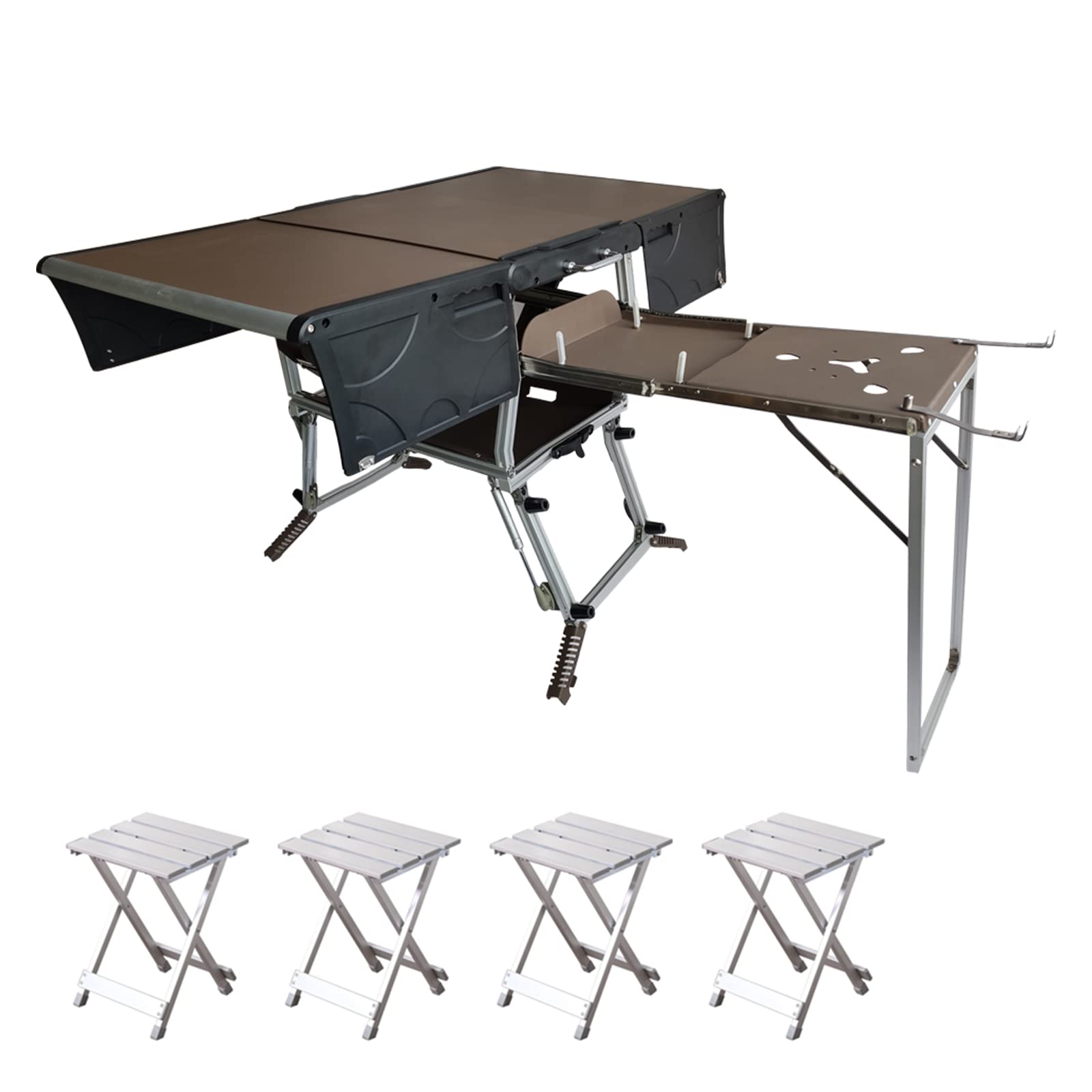 テーブル キッチン アウトドア 調理台 折りたたみ チェア ポータブル 料理 テーブル キッチン アウトドア 調理台 折りたたみ チェア ボックス