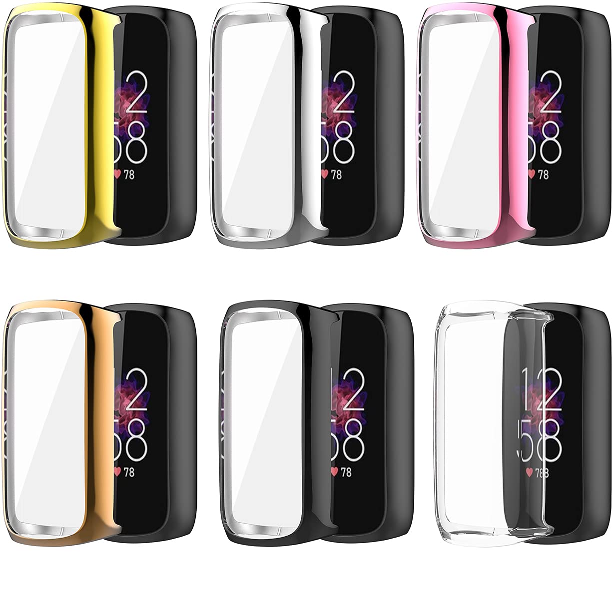 Custodia Protettiva per Fitbit Luxe Smart Watch TPU Soft Cover