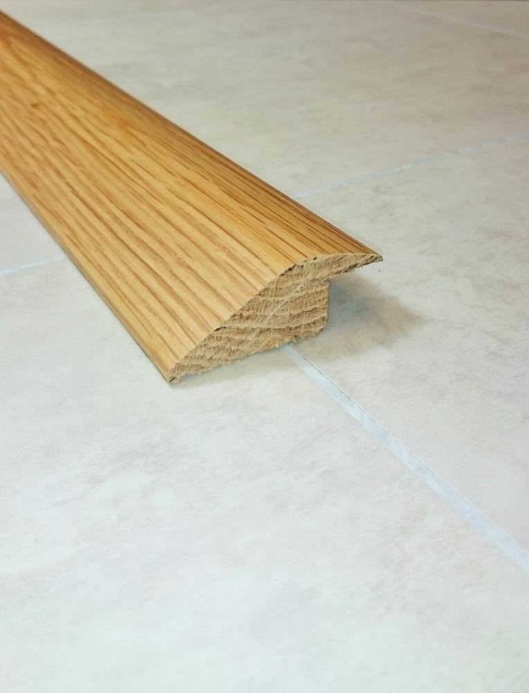 Berkshire Trade Flooring Supplies Brown Solid Oak 15Mm Ramp Threshold Bar 900Mm Long