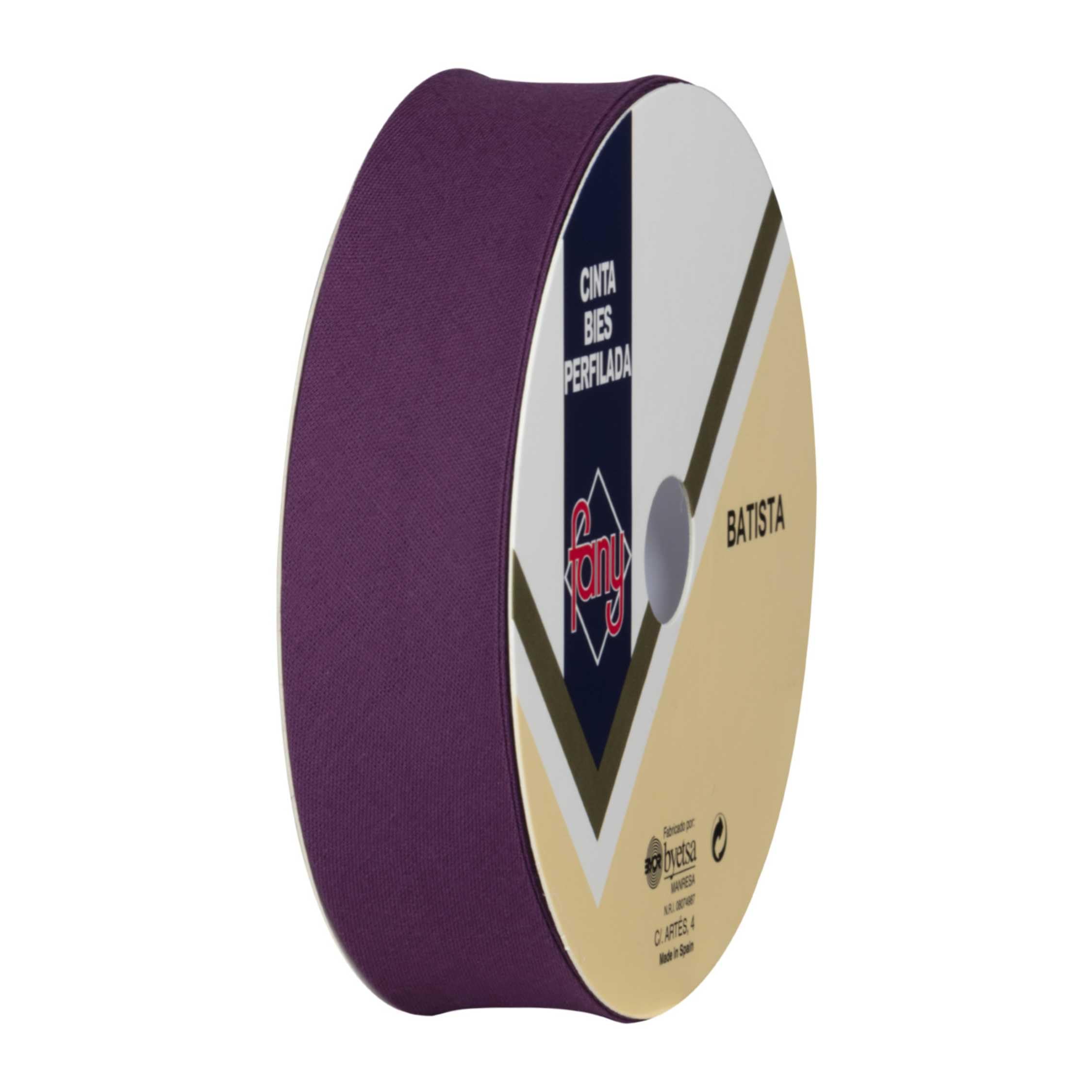 Discover Lifestyle & Fashion Fabrics Bias Binding Tape Polycotton Poly Cotton Sewing Piping Bunting Decorative Trim Edging Hemming Huge Colour Range | 18mm Wide (25 Metre Roll, Plum)