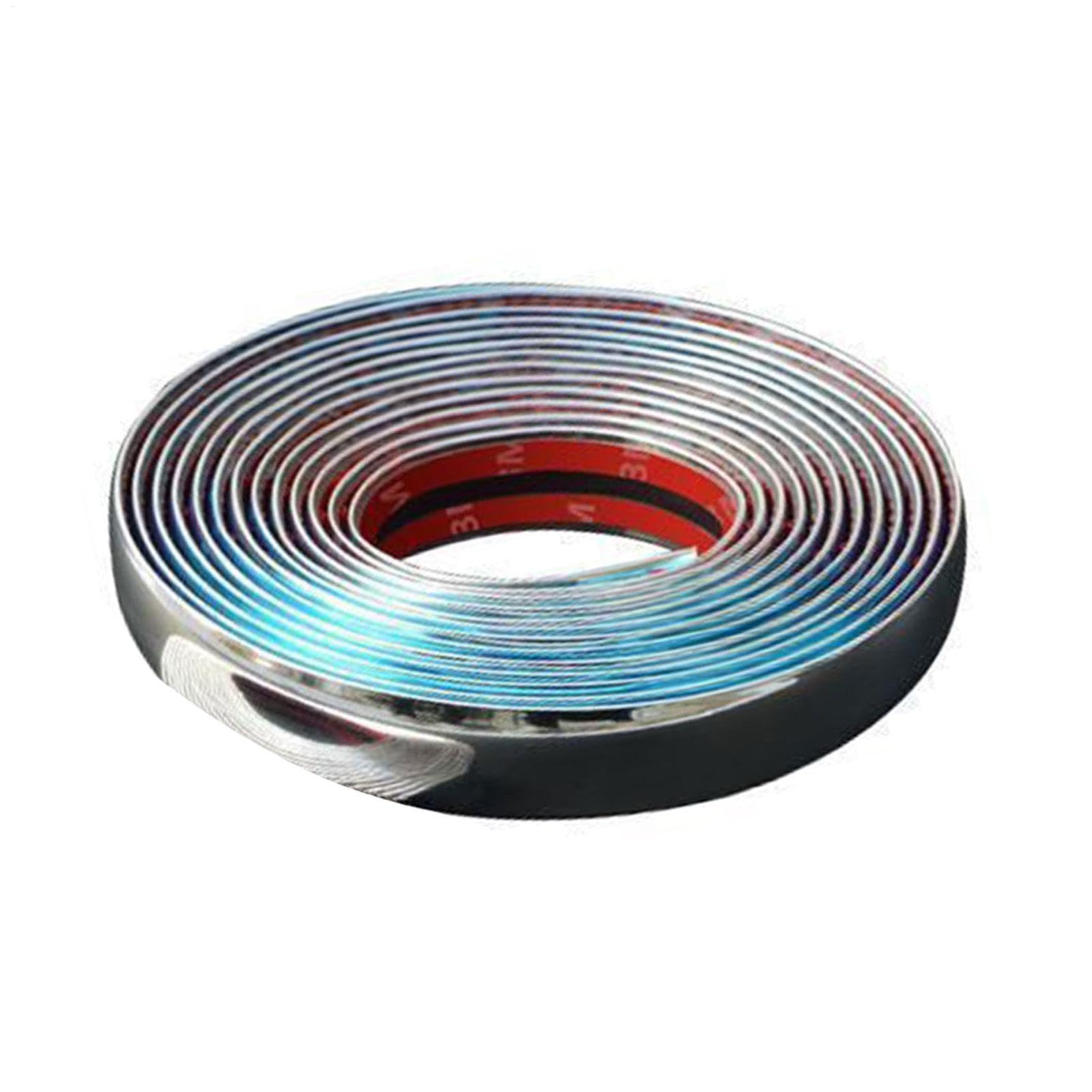 Striscia per paraurti placcata per auto cromata - adesivo decorativo per paraurti, modanatura cromata | Strisce d'argento decorative per finestre di auto, Accessori per auto cromata Accessori cromati