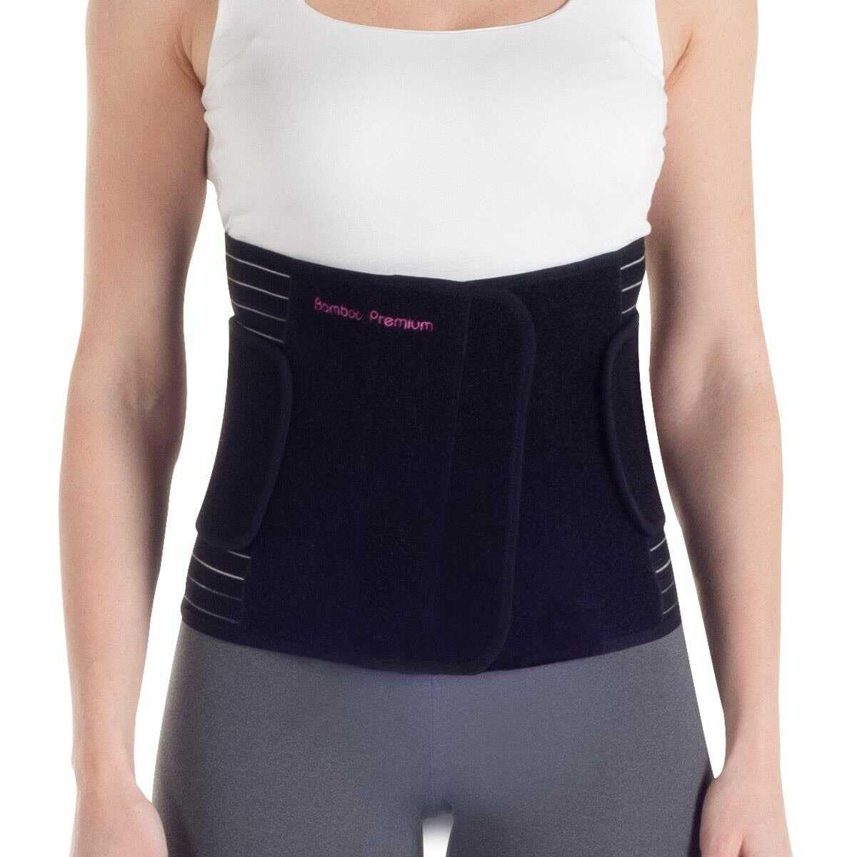 Owli Bamboo Premium Postpartum Belly Band (Black, M/L)