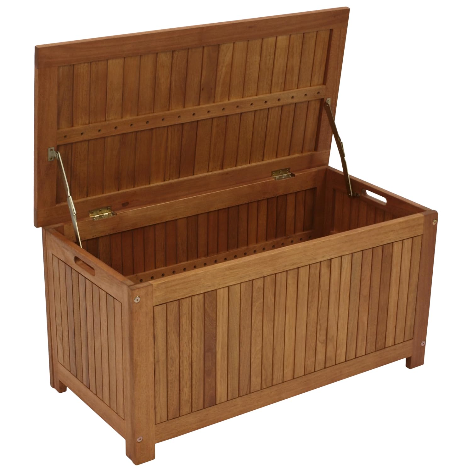 Garten Kissenbox PORTO in kleiner Ausführung, 90x45x45, Eukalyptus Holz FSC®-zertifiziert, Outdoor