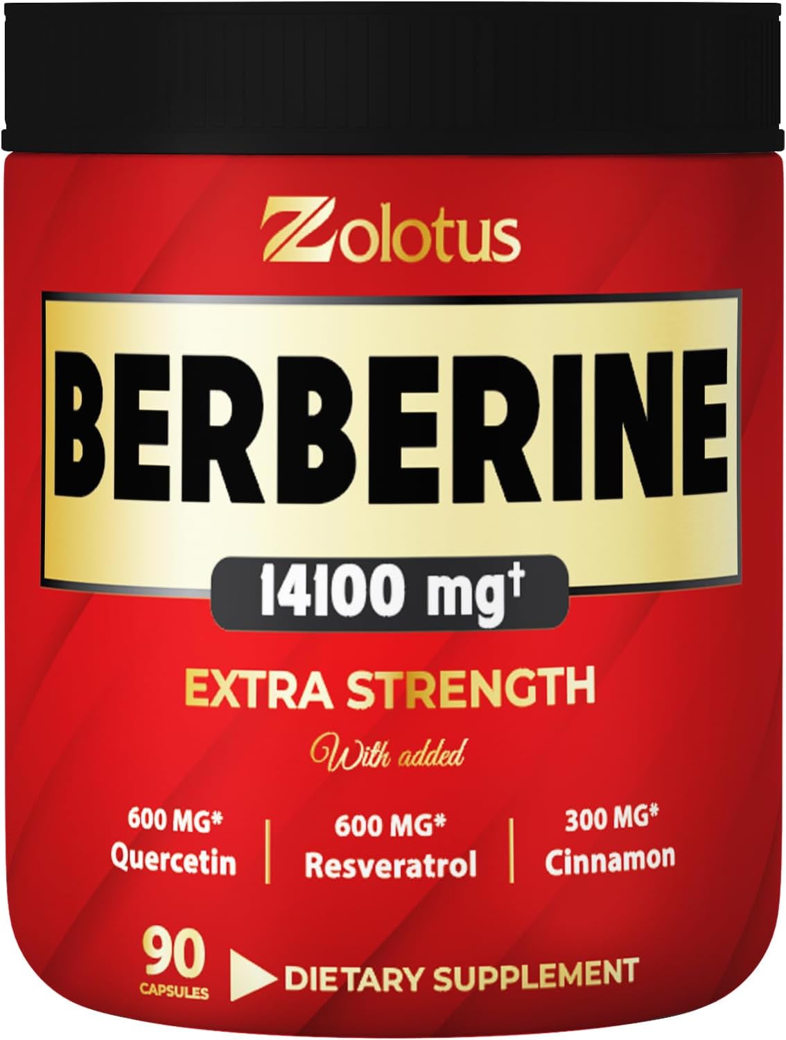 Zolotus 14100mg Berberine Complex Supplement with Ceylon