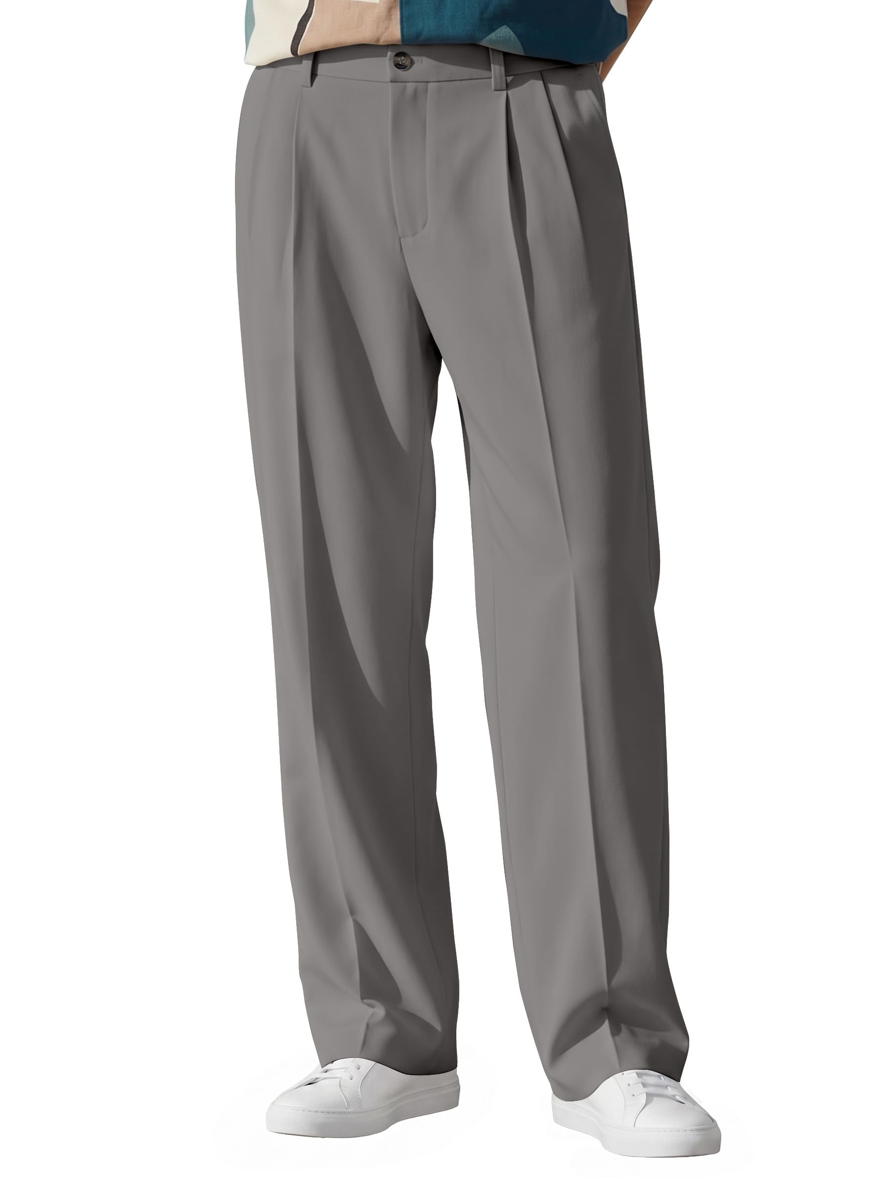 FTX Men's Korean Style Casual Trouser Gray Slate Grey - Image 1