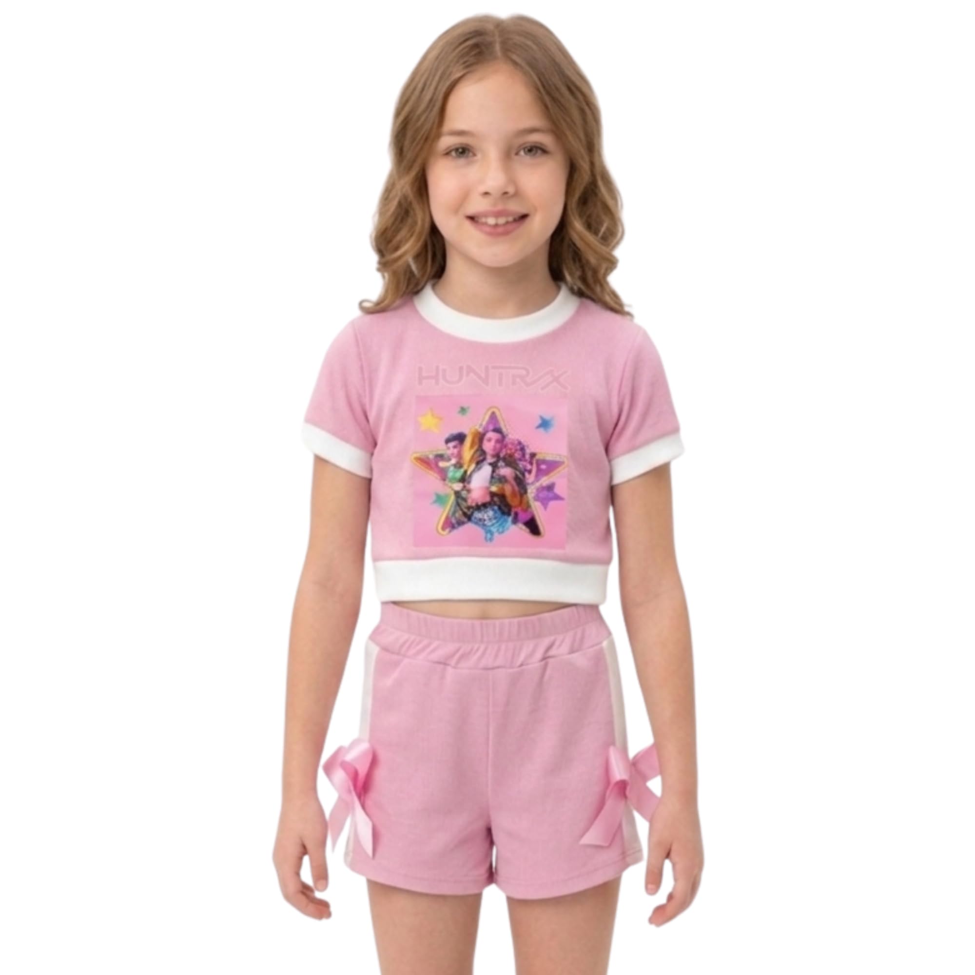 Conjunto K-Pop Niña Camiseta Crop Manga Corta y Falda Pantalón. Moda Anime Infantil. Conjunto Idol Coreano. Conjunto de Verano para Niñas de 4 a 14 Años — view 13