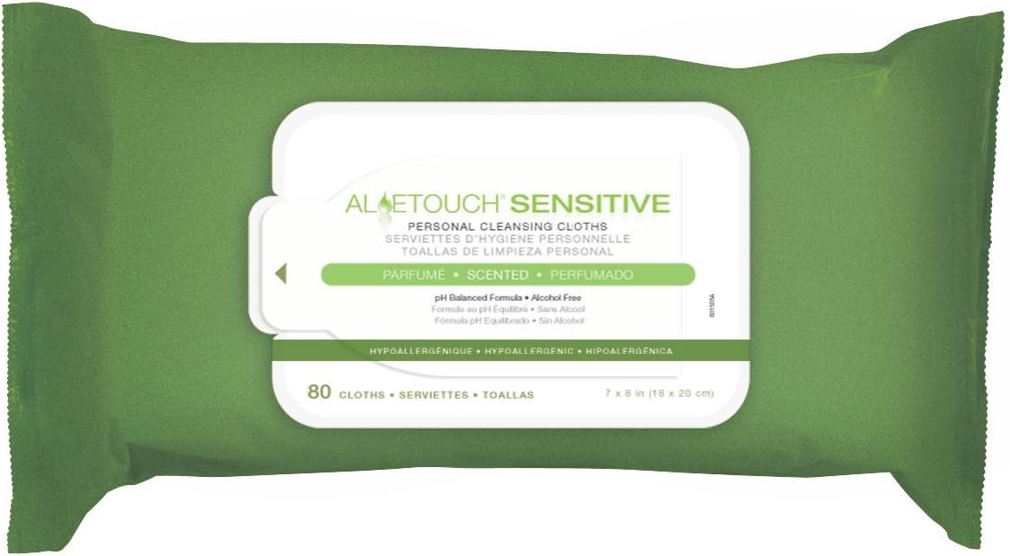 Medline Aloetouch Select Premium Spunlace Personal Cleansing Wipes