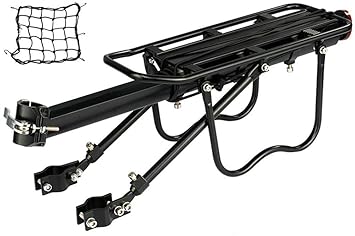 black rear bike rack