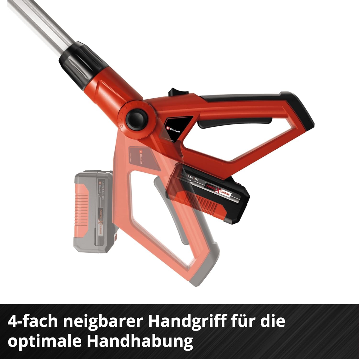 Einhell Akku-Teleskop-Heckenschere GE-HH 18/45 Li T-Solo Power X-Change (Li-Ion, 18 V, 45 cm Schwertlänge, Messer aus diamantgeschliffenem Stahl, ohne Akku und Ladegerät)