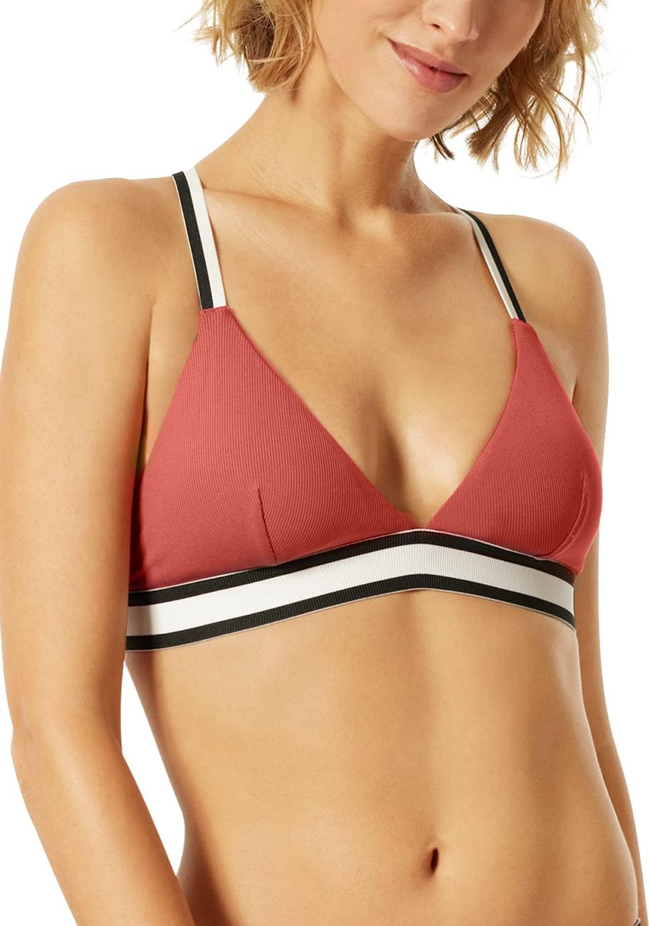 Schiesser Bikini A Triangolo Donna - Costume Intero Con Coppe Morbide E Spalline Regolabili - Strisce - 4