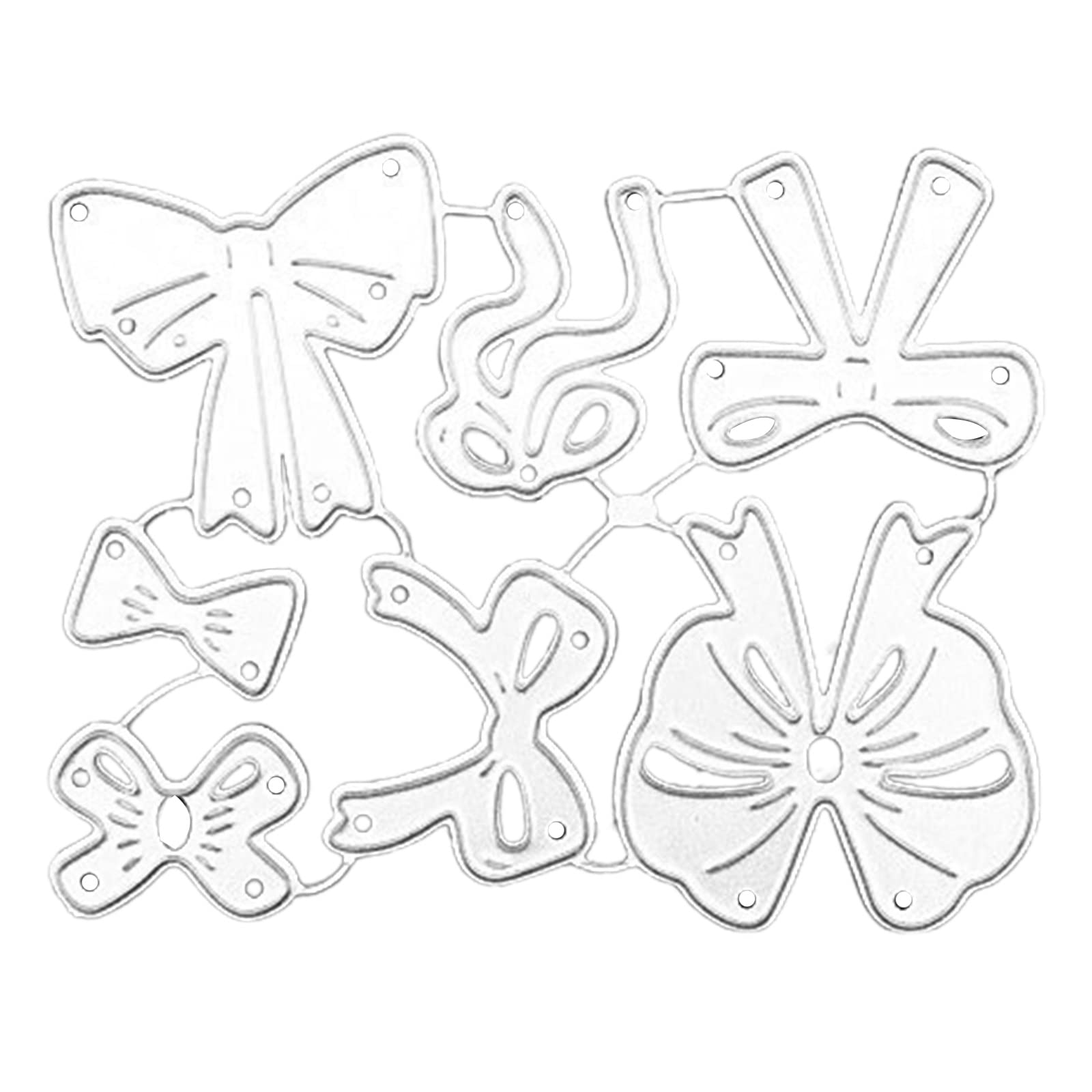 Tsophreniq Knotted-Bow Embossing Cutting Dies Knotted-Bow Die-Cuts for Greeting Card Wedding Invitation Making Scrapbooking Album Embossing Die Cuts