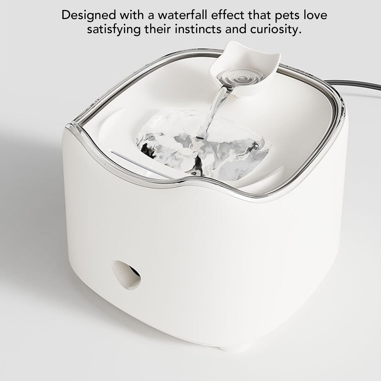 **Fuente de Agua automática para Gatos con energía Solar de 1.8L**