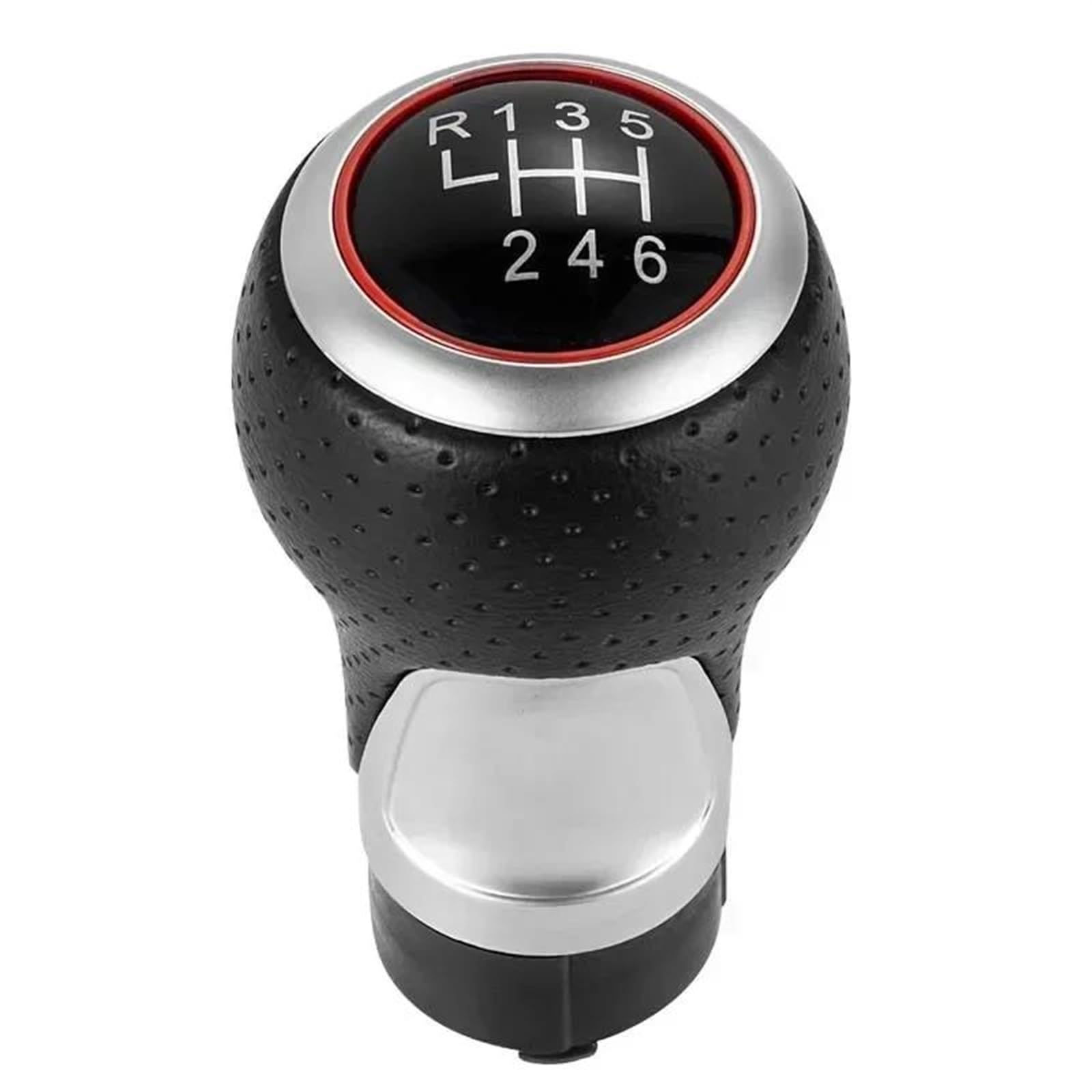 Fsozdbbpl One Color Automotive Parts 12Mm 5/6 Speed Gear Shift Knob Lever Stick For A4 B6 B7 B8 A6 S4 8K A5 8T Q5 8R 2007-2015(Red 6 Speed)