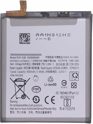 1x 4500mAh /17.46Wh EB-BN985ABY Replacement Battery For Samsung Note 20 Ultra Note20 Ultra Batteries