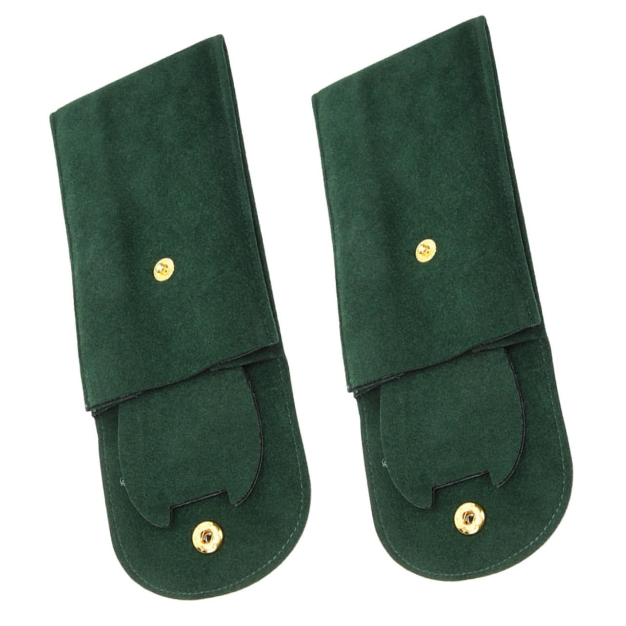SOLUSTRE 5 Sätze Aufbewahrungstasche Ansehen Wasserdicht Sprechen Tragen Beutel Betrachten Schutz Uhrentasche Für Uhr Ärmel Reisen Juwelierorganisator Green Flanell 2 Stück * 5