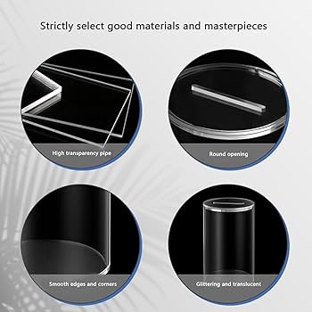 Amazon.co.jp: 貯蓄銀行 | 透明アクリル貯金箱開閉可能 | 貯金箱