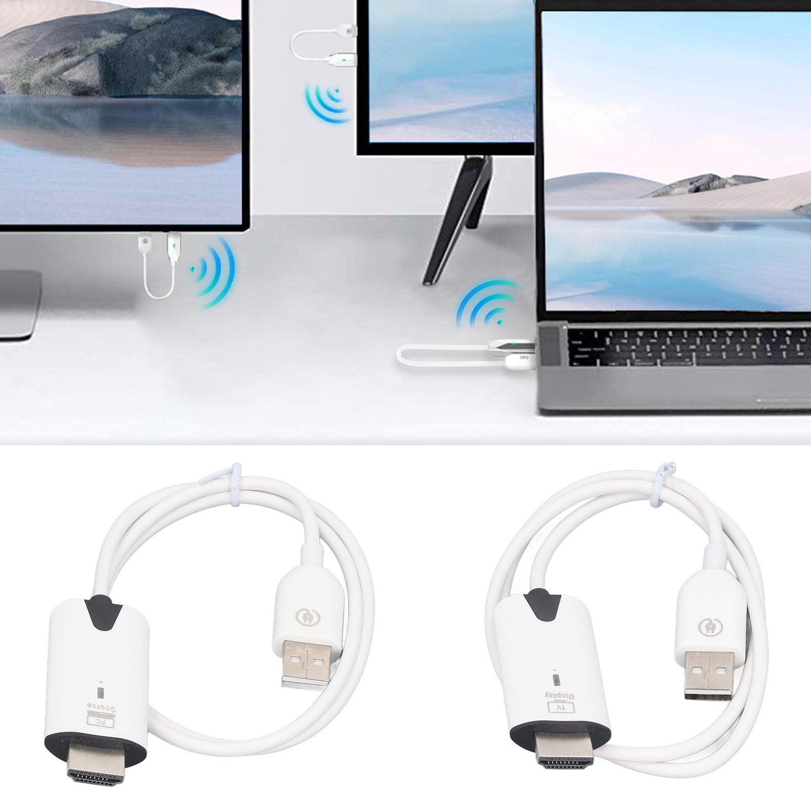Trasmettitore e Ricevitore HDMI Wireless, Extender Wireless HDMI HD 1080P per Computer, Set Top Box, Console di Gioco, Videocamere, Portata 30 M 98,4 Piedi Trasmettitore e Ricevitore HDMI Wireless, Extender Wireless HDMI HD 1080P per Computer, Set Top Box, Console di Gioco, Videocamere, Portata 30 M 98,4 Piedi