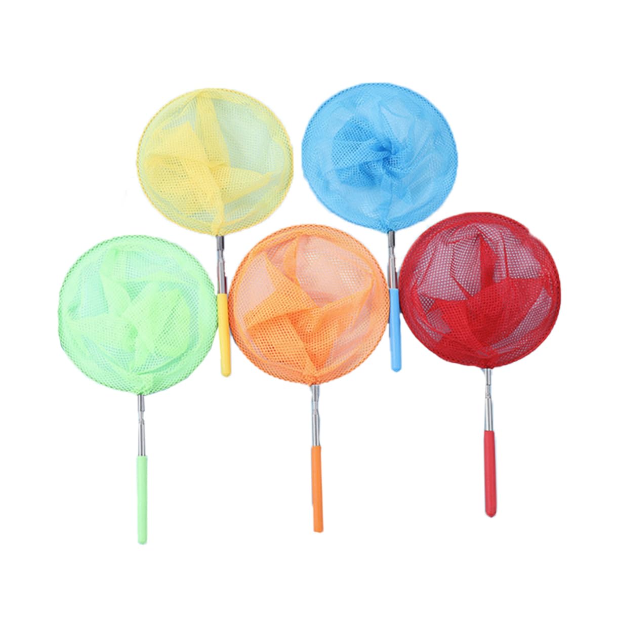 Abaodam5pcs Extendable Net Catch Net Fish Catching Nets Children Outdoor Net Insect Catching Net Butterfly Catching Net Bugs Catching Net Ladybird Net Fishnets Retractable Net