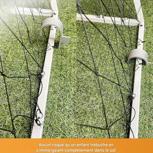 Fixation de trampoline lourde piquets d'ancrage sol en métal