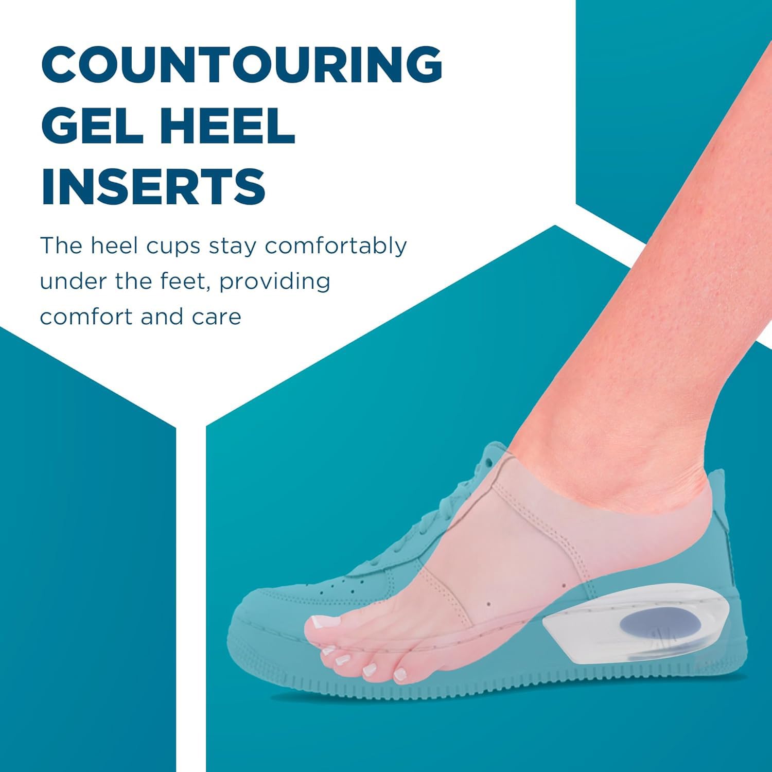 Taloneras de silicona de gel de 220 libras, paquete de 2 talones para tendinitis de Aquiles, inserciones de cuña para fascitis plantar, espolón óseo, alivio del dolor de pies, plantillas acolchadas