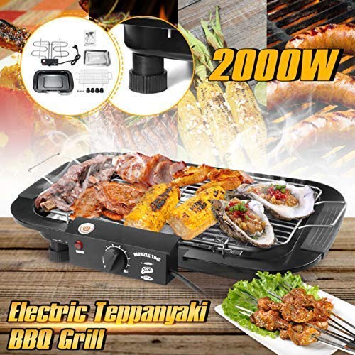 Drumstone (𝟏𝟓 𝐘𝐞𝐚𝐫𝐬 𝐖𝐚𝐫𝐫𝐚𝐧𝐭𝐲) Barbeque Grill Grilling Set Machine Charcoal Electric Dual-Purpose Household Outdoor Multi-Function Double Electric Oven 2000W Barbecue for Home - Image 9 thumbnail