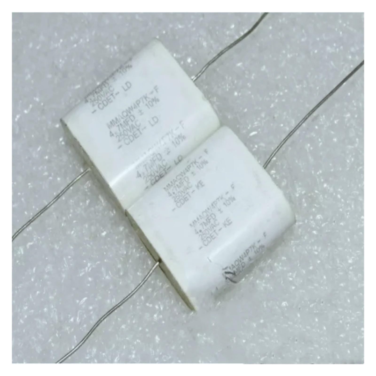 BALYDLUL 5pcs MMAQW4P7K-F 250V 4.7UF 250VAC 4.7MFD 10% Axial film capacitance