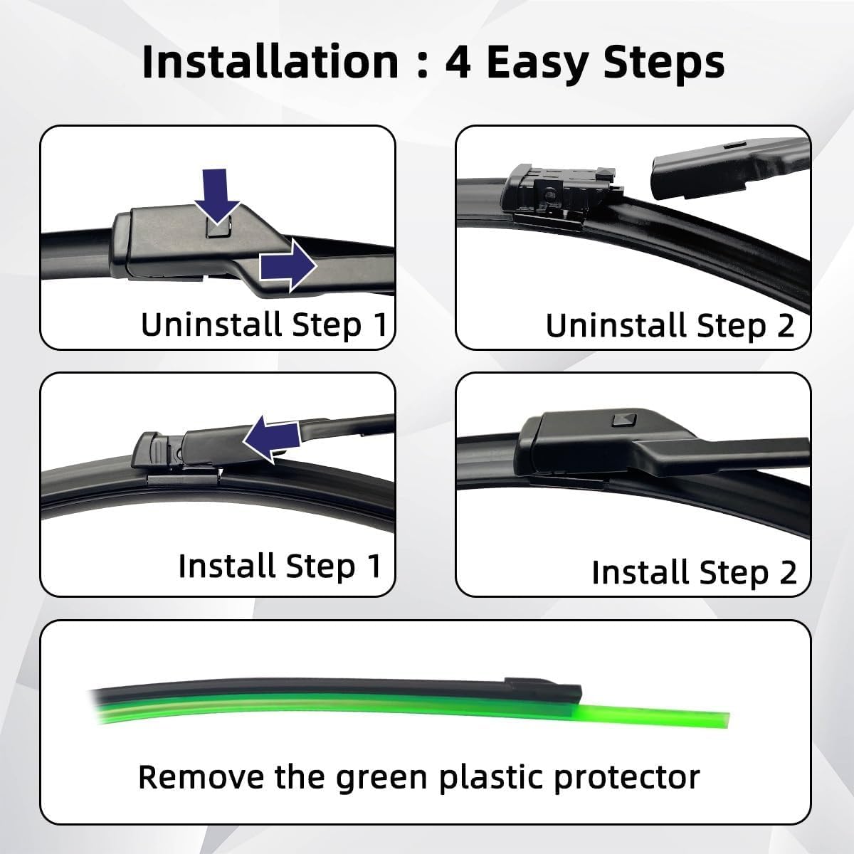 Scheibenwischer Set Für Audi Q7 4M 2016-2021 - Vorne & Hinten Wischerblätter