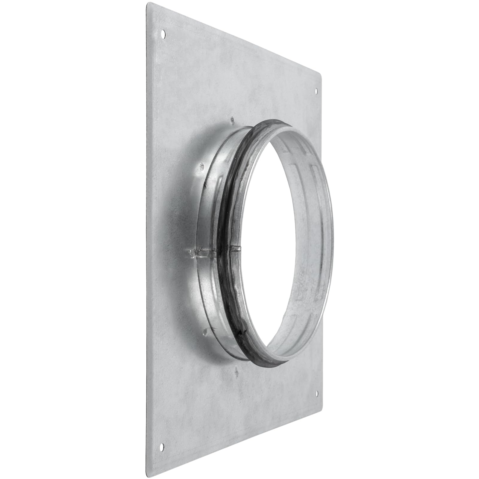 Soporte de pared y techo de 6 pulgadas – Brida de conector de conducto con sello de goma EPDM – Placa adaptadora para tubos redondos – Resistente a la corrosión – Ideal para extractores,