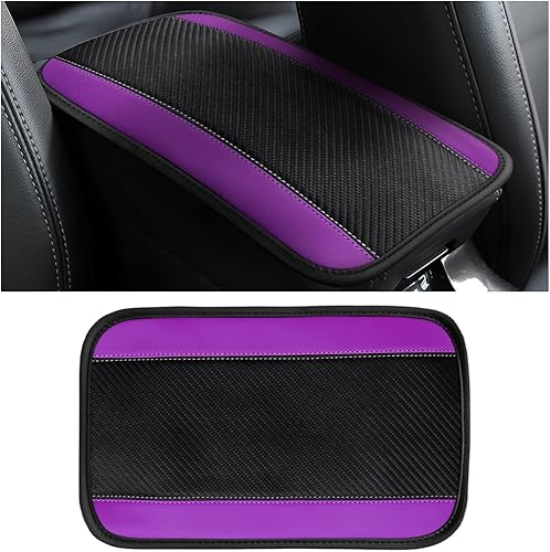 8sanlione Funda para consola central de automóvil 126 x 75 pulgadas funda universal de piel sintética para reposabrazos de automóvil impermeable