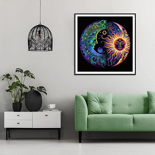 Miniatura 4 de Stalente Kits de pintura de diamantes para adultos, kits de arte de diamantes 5D para principiantes, pintura de diamante redonda para decoración de