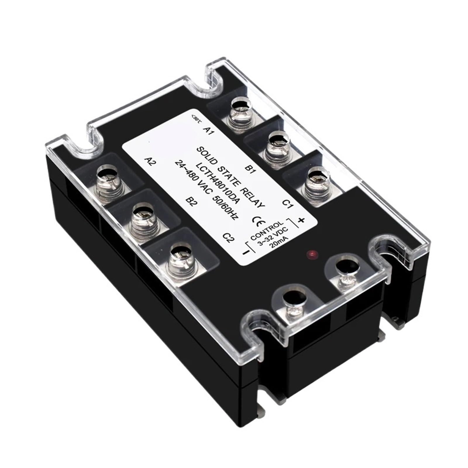 Elznsqqk Dc-Ac Three-Phase Solid State Relay 3 Phase 10A 25A 40A 60A 80A 100A 120A 150A 200A Ac Control Ac Dc Control Ac 25Da 380Vac(25A)