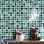 VividCraftX 11.5 Sq.Ft Glass Tiles for Bathroom Backsplash & Shower Wall, Lagoon Teal Iridescent Glass Mosaic Backsplash Tiles for Kitchen & Pool, 4mm (Lagoon Teal)