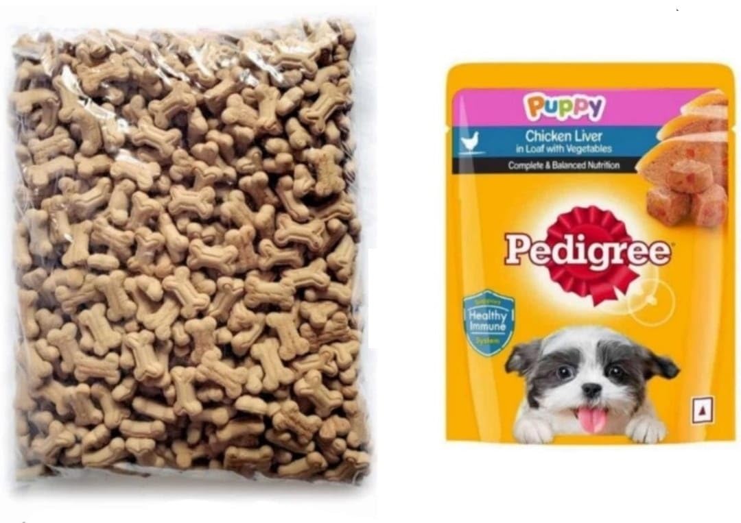Pedigree 1.5kg Chicken Biscuit with 1 Pice Gravy Chicken, Liver Chicken, Dry New Born Dog Food Combo Pack (B0D45QTG4T) Amazon Price History, Amazon Price Tracker