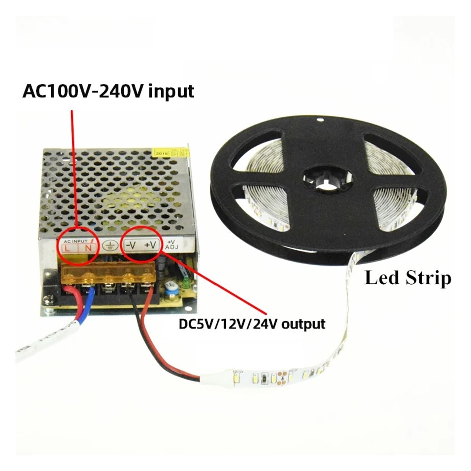 Fuente de alimentación conmutada de 10W-500W CA a CC 5V 12V 24V 36V 48V