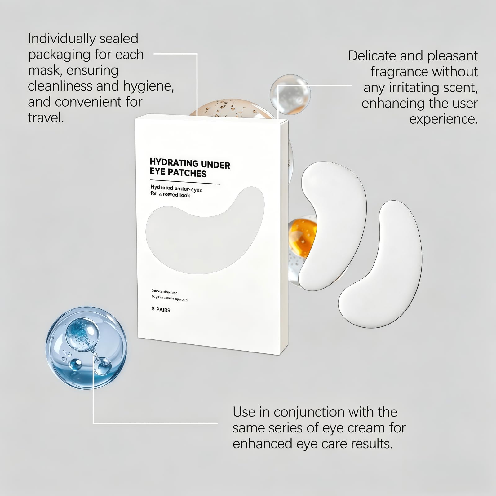 Questa maschera idratante per gli occhi si prende cura delicatamente della pelle del contorno occhio; la sua consistenza leggera offre un'ottima idratazione.