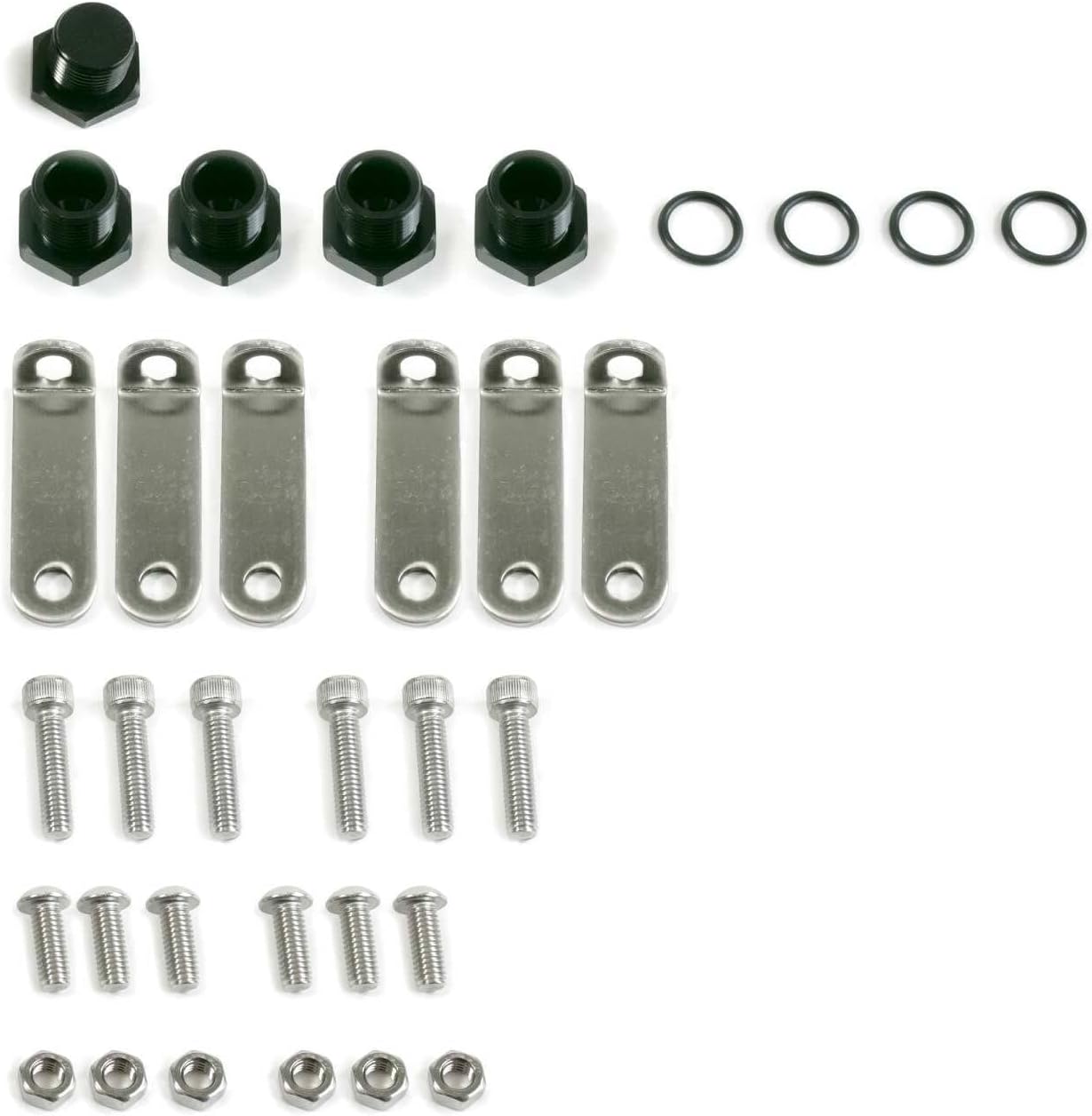 Top Street Performance 81009SL Custom Silver Billet Aluminum Fuel Rails for TSP LS Rectangle Port Intake Manifold