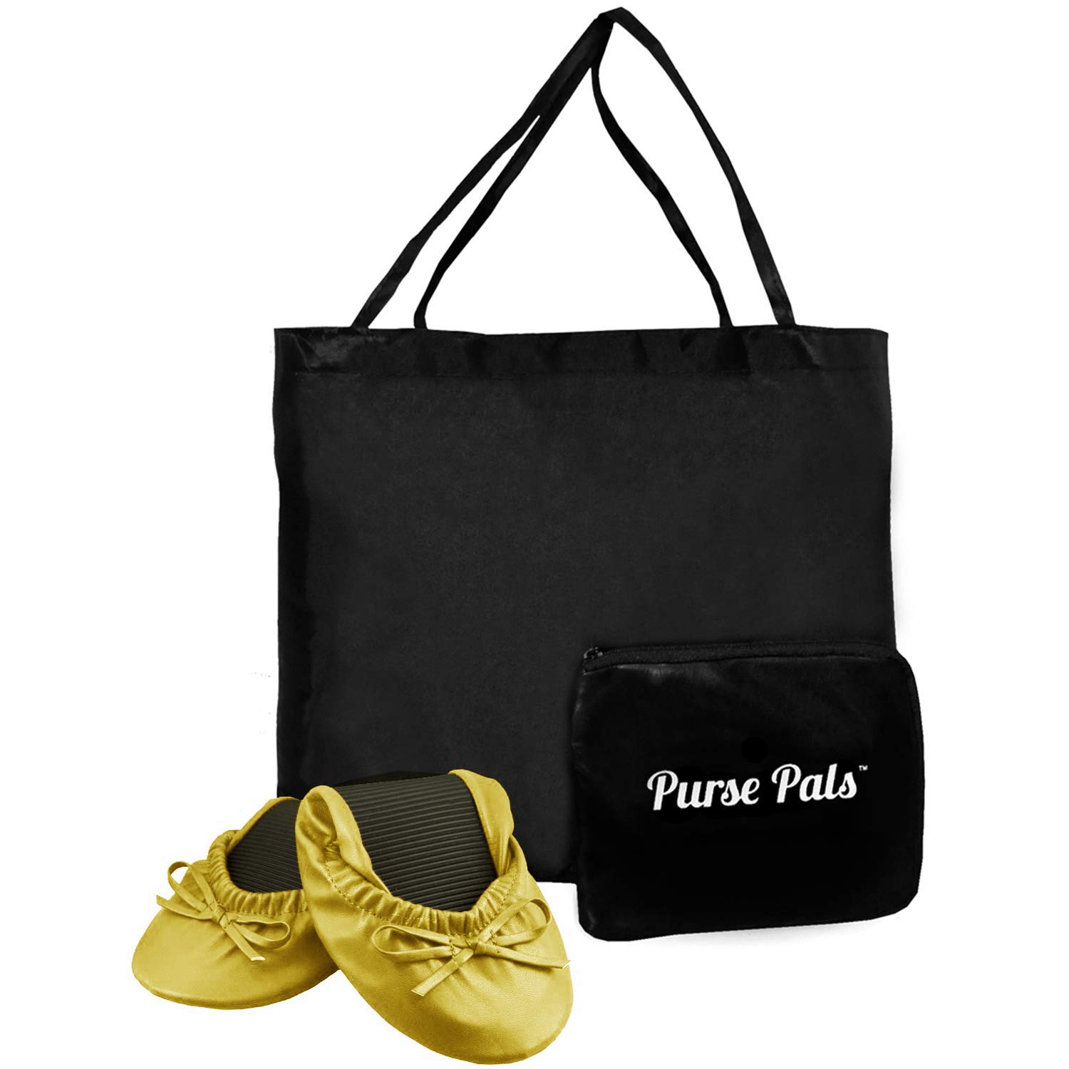 Solemates Purse Pals Foldable Travel Ballet Flats for Women with Compact Carrying Tote Bag | Proudly Designed, Packaged and Sold in The U.S.A